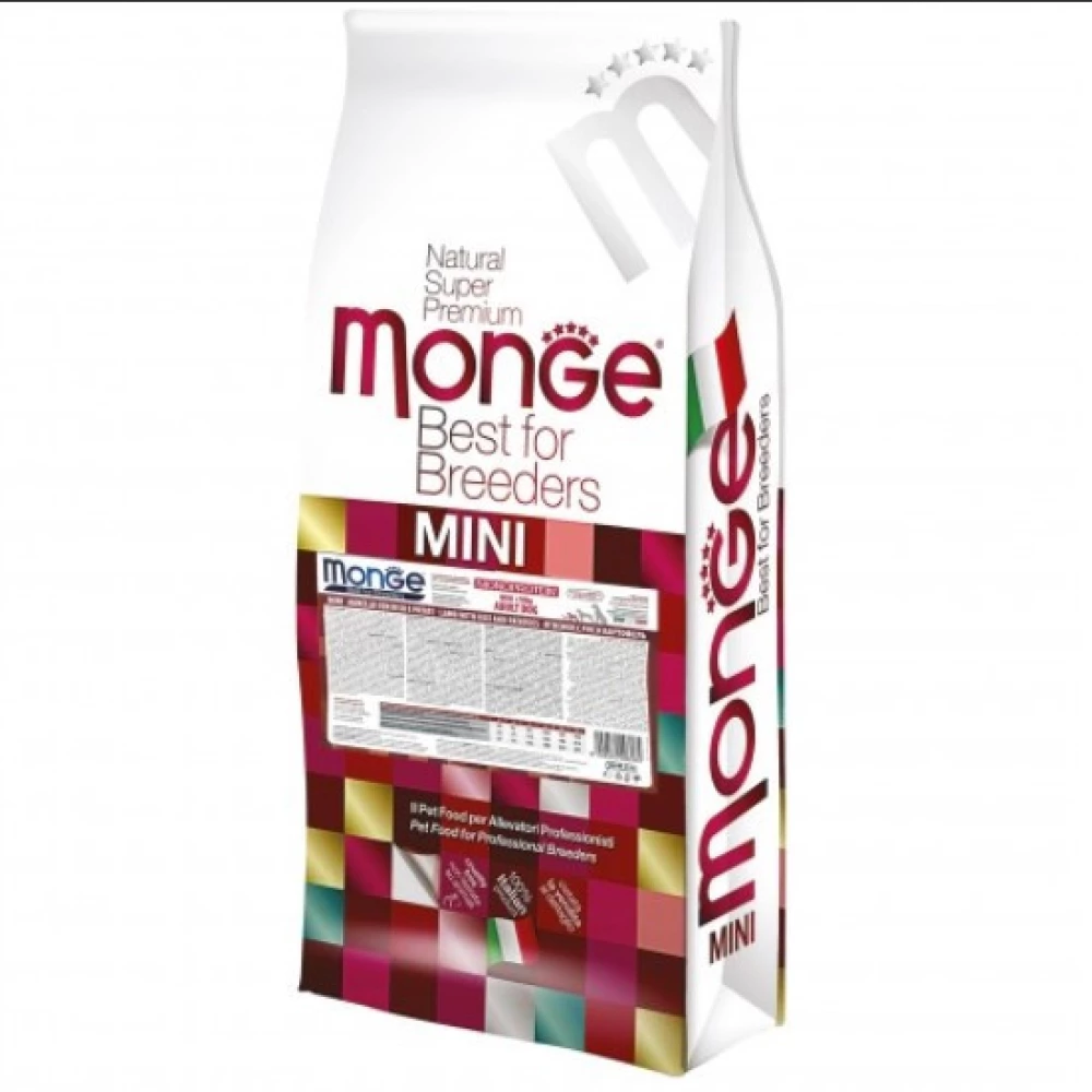 Monge DOG Mini Adult Сухой корм с ягненком, рисом и картофелем для взрослых собак мелких пород 15кг